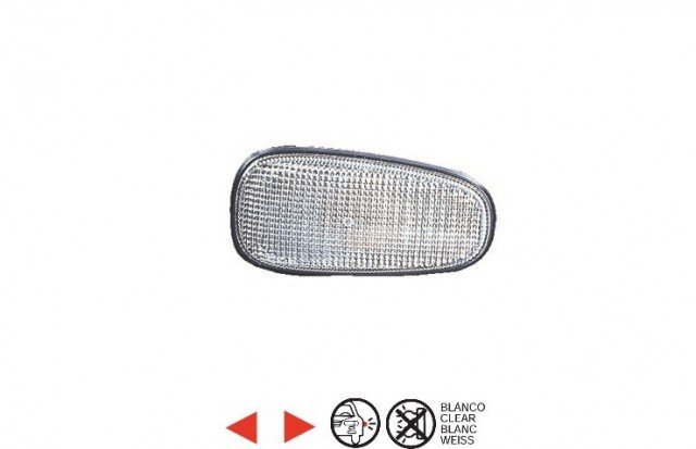 Accéder à la pièce Feu répétiteur aile avant [Blanc]