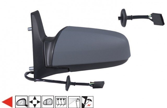 Accéder à la pièce Rétroviseur gauche électrique, chauffant, rabattable à peindre [grand angle]