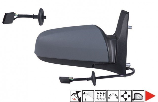 Accéder à la pièce Rétroviseur droit électrique, chauffant, rabattable à peindre
