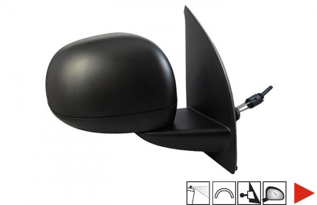 Accéder à la pièce Rétroviseur droit mécanique à peindre