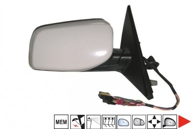 Accéder à la pièce Rétroviseur droit électrique, chauffant, rabattable, mémoire à peindre [Grand angle]