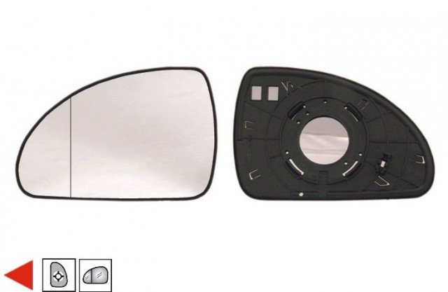 Accéder à la pièce Glace + support rétroviseur gauche [grand angle]