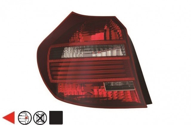 Accéder à la pièce Feu arrière gauche Rouge - Fumé