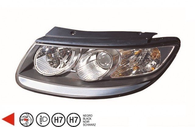 Accéder à la pièce Phare gauche H7+H7 