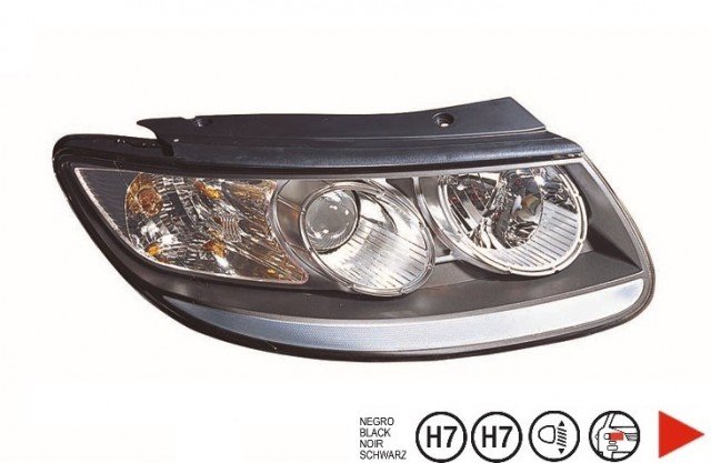 Accéder à la pièce Phare droit H7+H7 