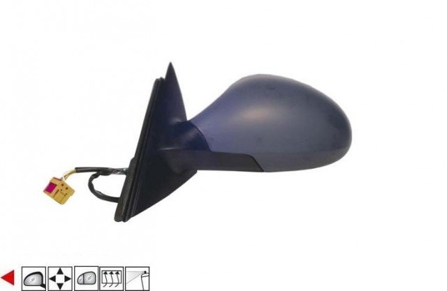 Accéder à la pièce Rétroviseur gauche électrique, chauffant à peindre [grand angle]