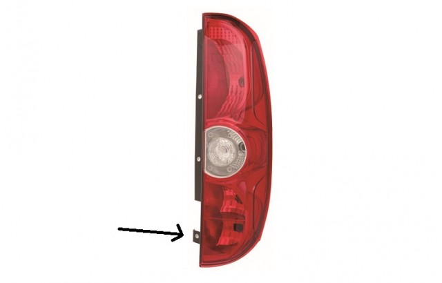 Feu arrière droit [1 porte] pour FIAT DOBLO II phase 1 depuis le 01/2010 au 01/2015