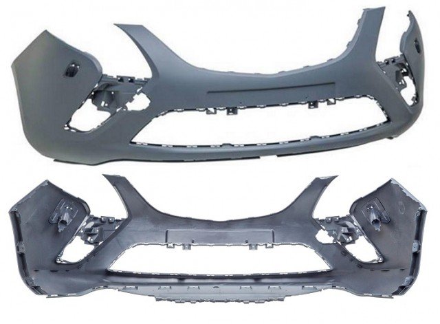 Accéder à la pièce Pare-chocs avant à peindre lave-phares