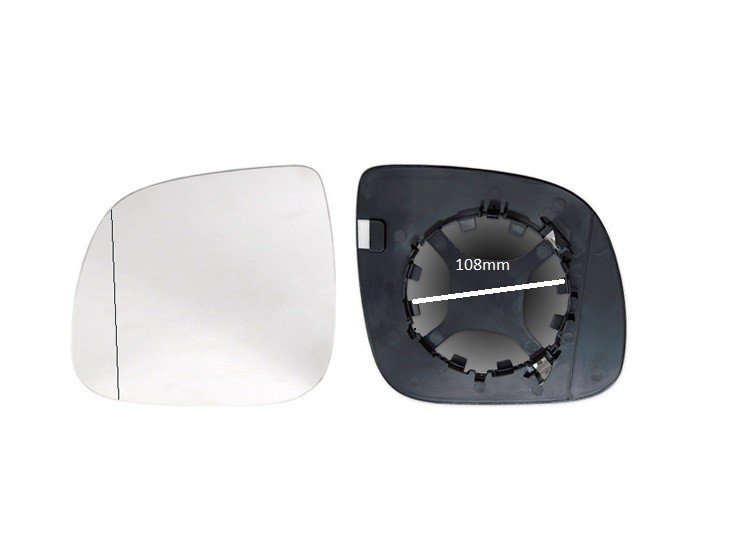 Glace + support rétroviseur gauche grand angle (108mm) VOLKSWAGEN TRANSPORTER  pour VOLKSWAGEN MULTIVAN Glace + support rétroviseur gauche grand angle (108mm) VOLKSWAGEN TRANSPORTER  pour VOLKSWAGEN MULTIVAN