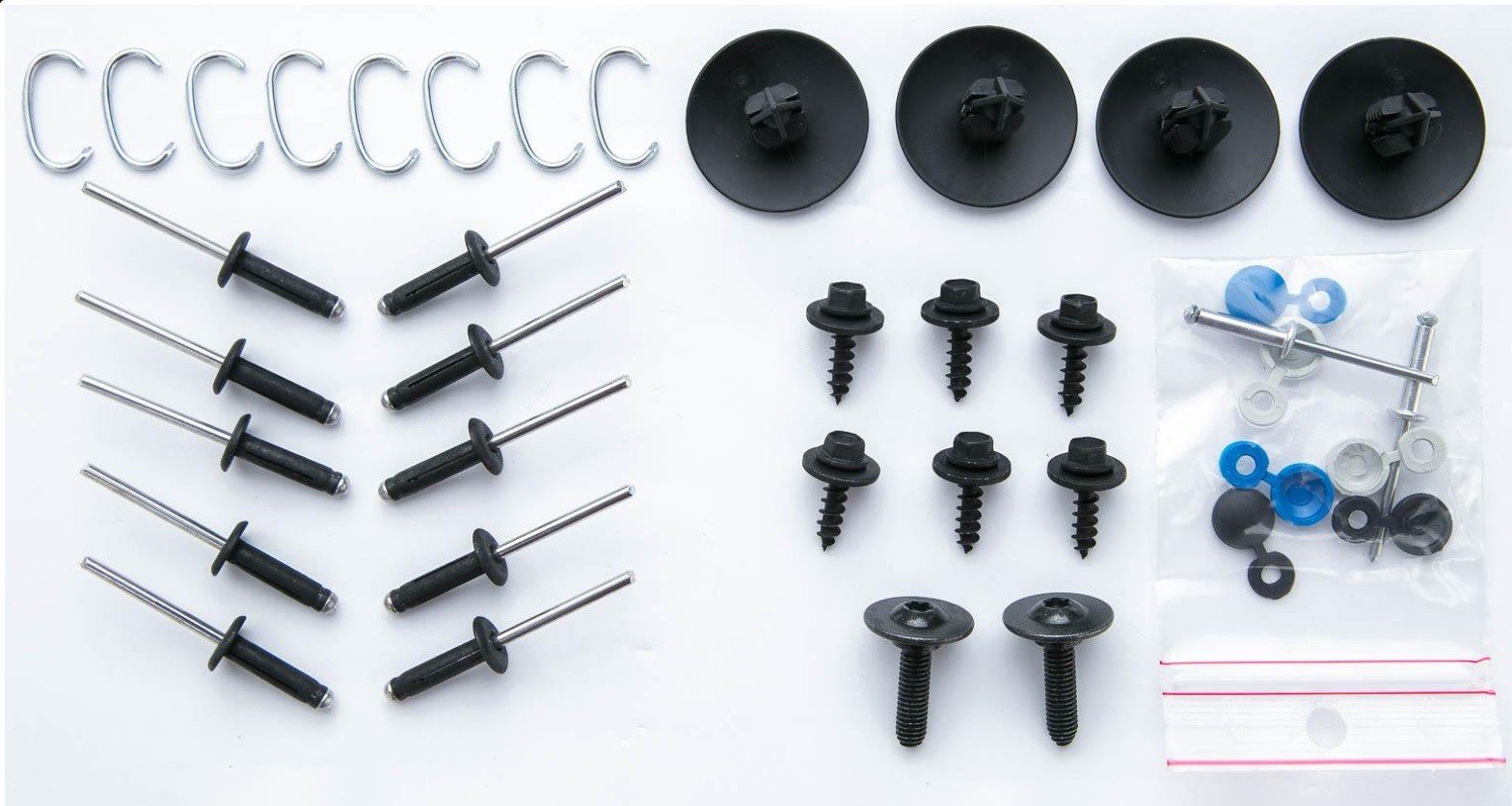 Kit Fixation Portes Renault MEGANE IV (2016 à Aujourd'hui) - 45 Pièces - Compatible Origine - Réf. 601018A
