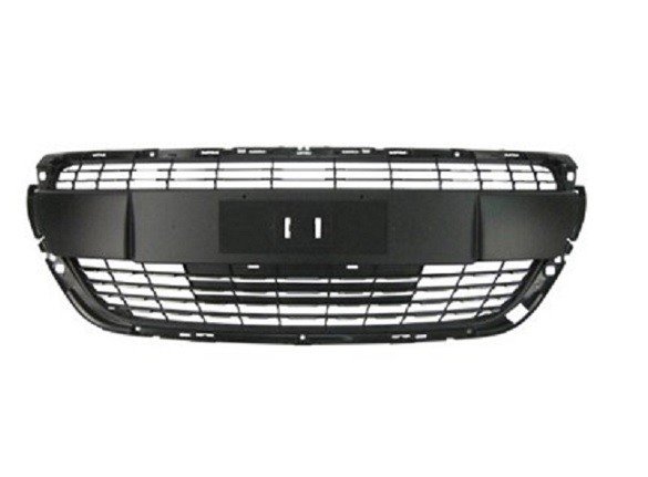 Grille pare-choc avant centrale noire et grise inférieure Peugeot