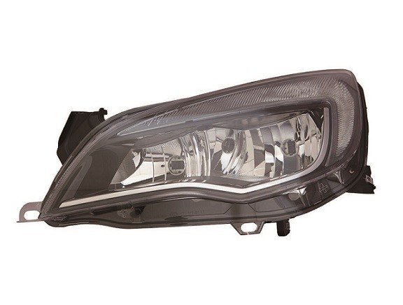 Accéder à la pièce Phare gauche H7+H7+Diurne [Noir-Chrome]