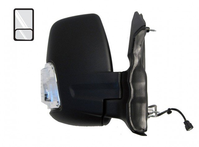 Accéder à la pièce Rétroviseur droit électrique, chauffant, rabattable + feu blanc [Court]