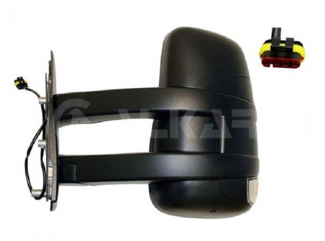 Accéder à la pièce Rétroviseur manuel gauche, convexe, avec feu clignotant (long) (2 broches)