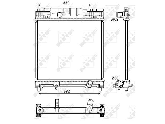 Accéder à la pièce Radiateur 1.0L - 1.3L Accéder à la pièce Radiateur 1.0L - 1.3L