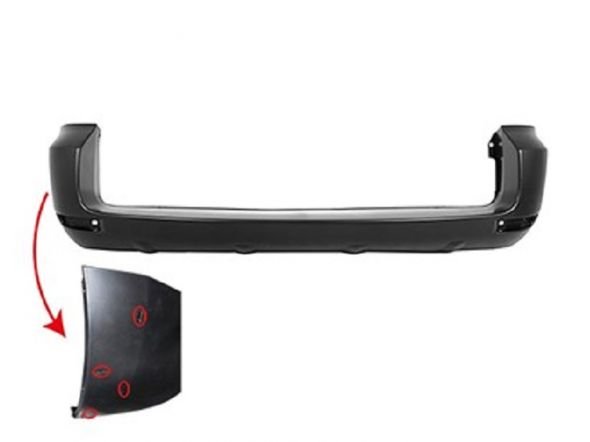 Accéder à la pièce Pare-chocs arrière à peindre avec trous