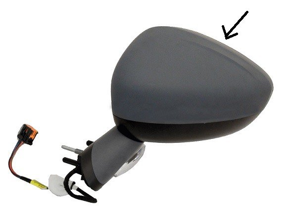 Accéder à la pièce Rétroviseur gauche électrique, chauffant, rabattable à peindre + feu + courtoisie + mémoire (15 broches)