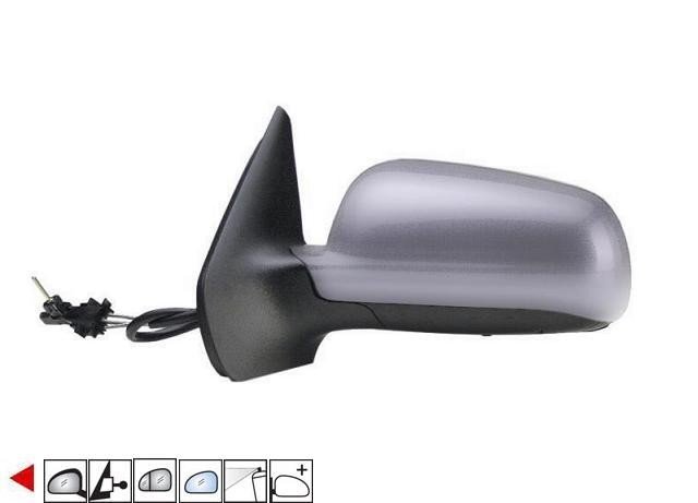 Accéder à la pièce Rétroviseur mécanique gauche, asphérique, bleu, apprêté (Grand modèle)