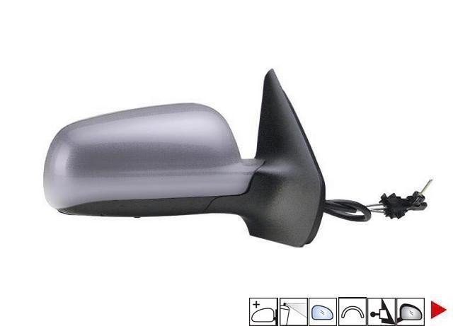 Accéder à la pièce Rétroviseur mécanique droit, apprêté, convexe, bleu (Grand modèle)