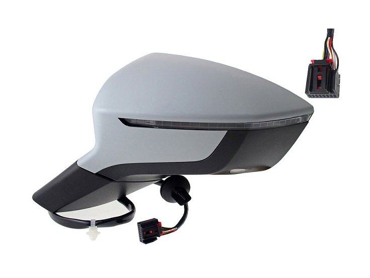 Rétroviseur gauche électrique, chauffant, rabattable à peindre + feu + courtoisie SEAT ATECA  pour SEAT ATECA Rétroviseur gauche électrique, chauffant, rabattable à peindre + feu + courtoisie SEAT ATECA  pour SEAT ATECA