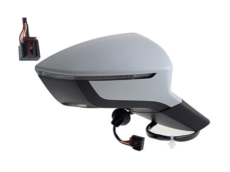 Rétroviseur droit électrique, chauffant, rabattable à peindre + feu + courtoisie SEAT ATECA  pour SEAT ATECA Rétroviseur droit électrique, chauffant, rabattable à peindre + feu + courtoisie SEAT ATECA  pour SEAT ATECA