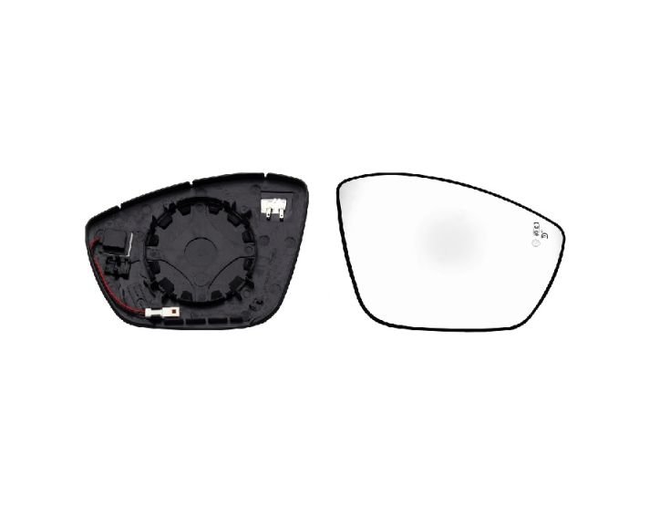 Accéder à la pièce Glace + support rétroviseur droit chauffant + side
