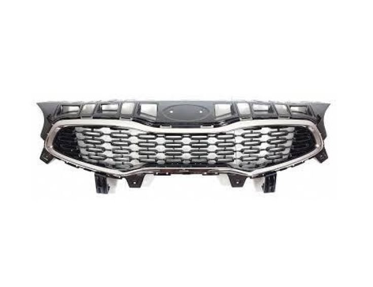 Accéder à la pièce Grille calandre noire brillante, chromée