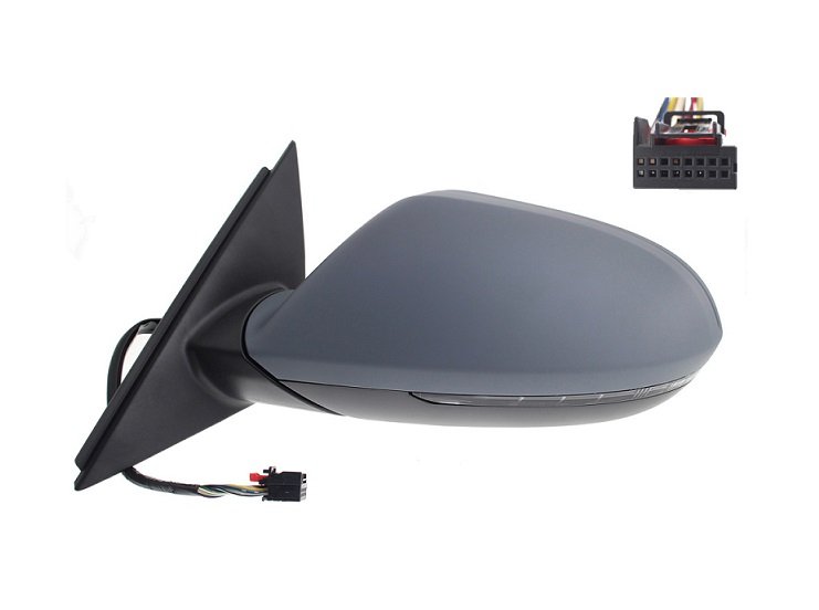 Rétroviseur gauche électrique, chauffant à peindre + feu + grand angle AUDI A6  Complet, avec coque à peindre à la couleur du véhicule, feu clignotant et glace asphérique (angle mort). Réglage intérieur électrique, dégivrant rabattable manuellement avec 1 pour AUDI A6 Rétroviseur gauche électrique, chauffant à peindre + feu + grand angle AUDI A6  Complet, avec coque à peindre à la couleur du véhicule, feu clignotant et glace asphérique (angle mort). Réglage intérieur électrique, dégivrant rabattable manuellement avec 1 pour AUDI A6