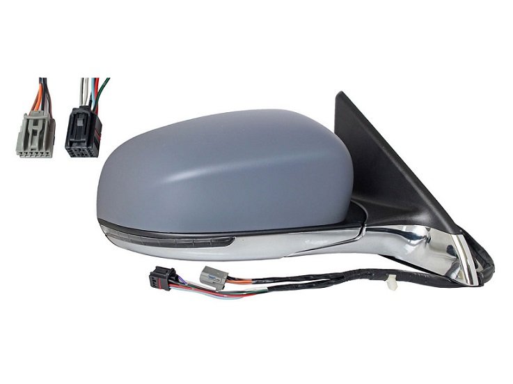 Rétroviseur droit électrique, chauffant à peindre + chrome + feu grand angle JEEP COMPASS  pour JEEP COMPASS Rétroviseur droit électrique, chauffant à peindre + chrome + feu grand angle JEEP COMPASS  pour JEEP COMPASS