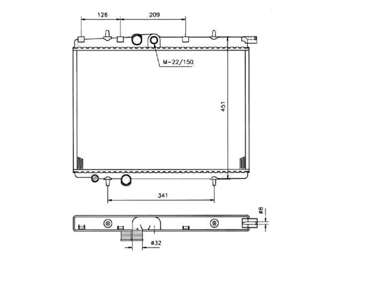 Accéder à la pièce Radiateur 2,0L / 1,9L / 1,6L / 1,4L / 1,1L