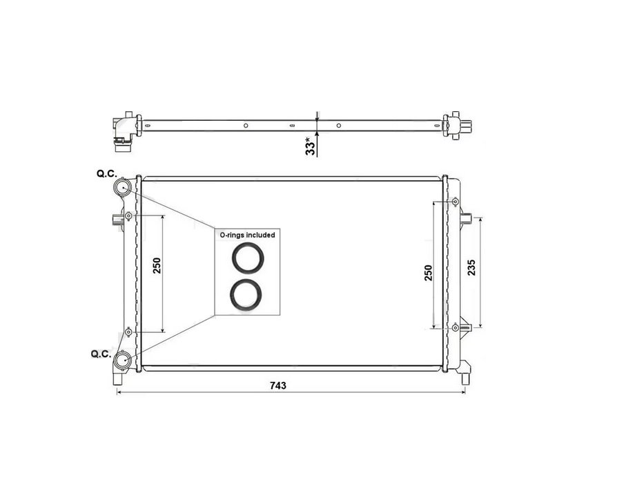Accéder à la pièce Radiateur 1.4L - 1.6L - 2.0L