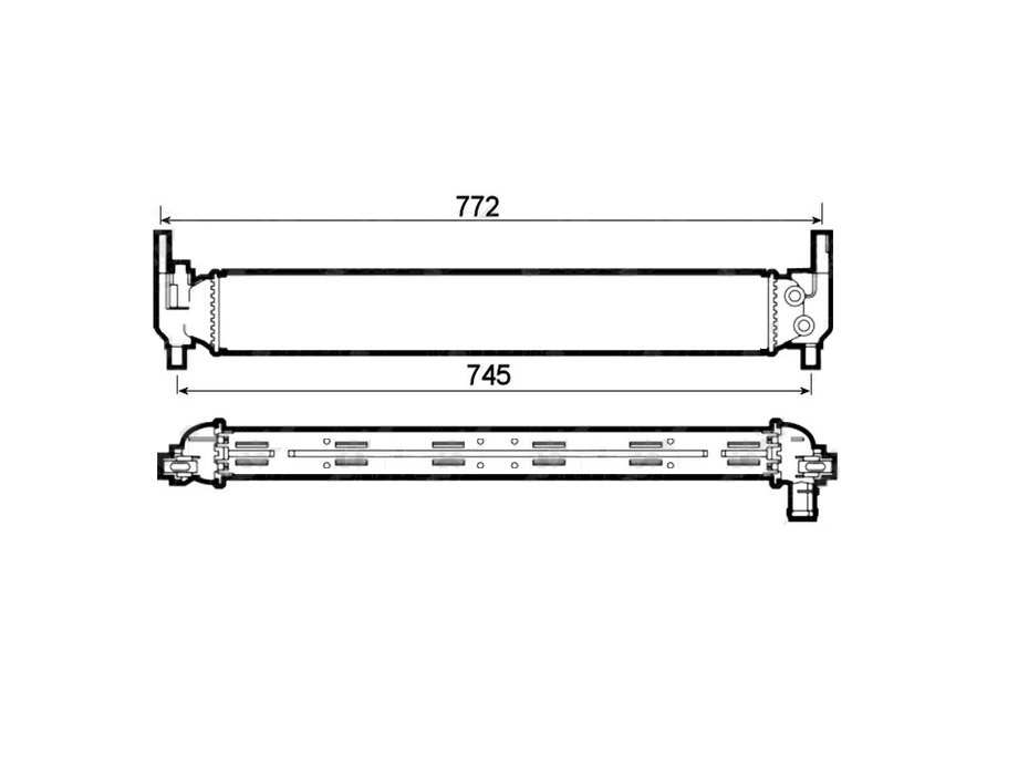 Radiateur 1,2L - 1,4L VOLKSWAGEN POLO  pour VOLKSWAGEN POLO  Radiateur 1,2L - 1,4L VOLKSWAGEN POLO  pour VOLKSWAGEN POLO