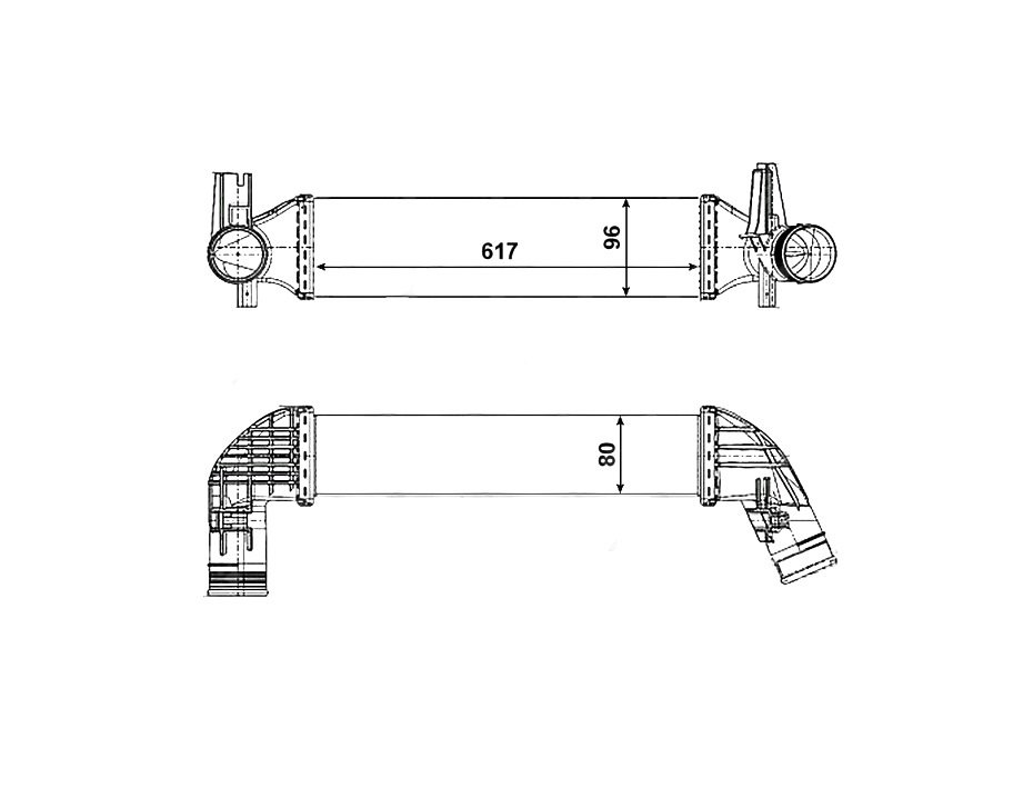Accéder à la pièce Refroidisseur échangeur air turbo 1,4L