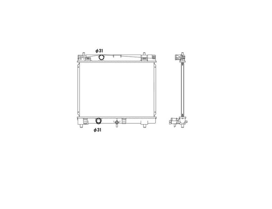 Radiateur 1,0L VVTi, GPL - 1,3L VVTi TOYOTA YARIS  pour TOYOTA YARIS  Radiateur 1,0L VVTi, GPL - 1,3L VVTi TOYOTA YARIS  pour TOYOTA YARIS