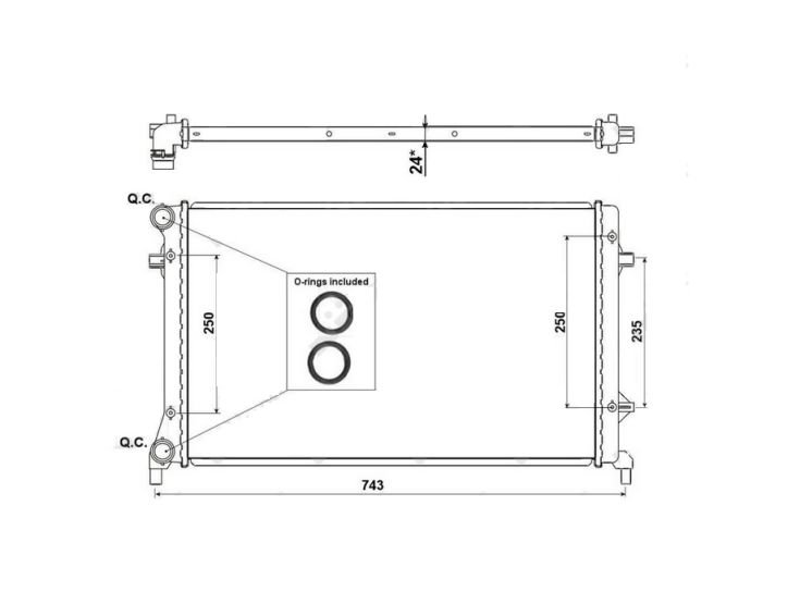 Accéder à la pièce Radiateur 1.4L  FSi - 1.6L FSi - 2.0L FSi