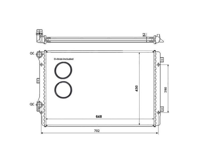 Accéder à la pièce Radiateur 1.4L TSi - 2.0L Gti