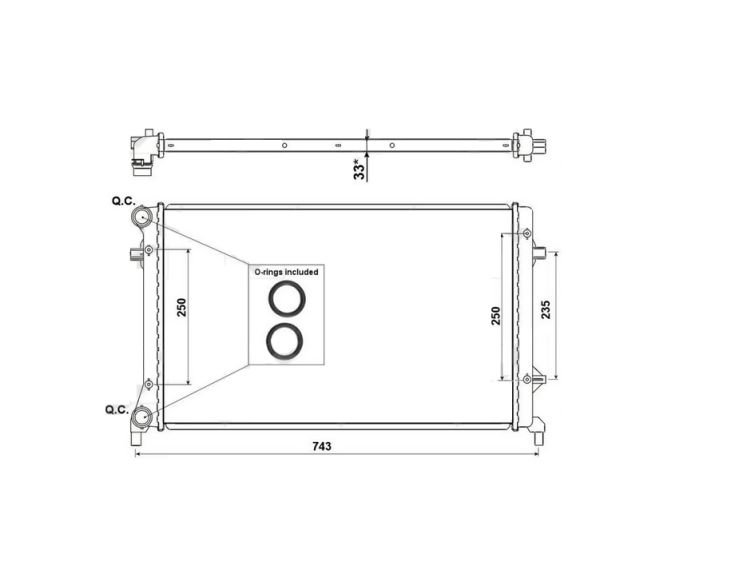 Accéder à la pièce Radiateur 1.4L - 1.6L - 2.0L