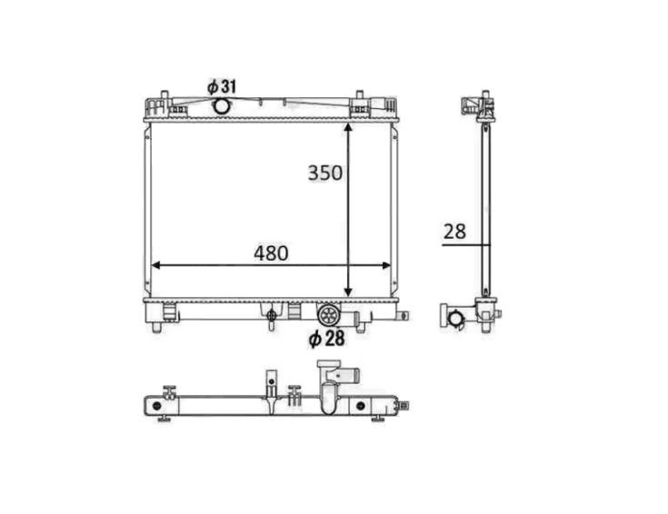 Accéder à la pièce Radiateur 1,3L VVTi Accéder à la pièce Radiateur 1,3L VVTi