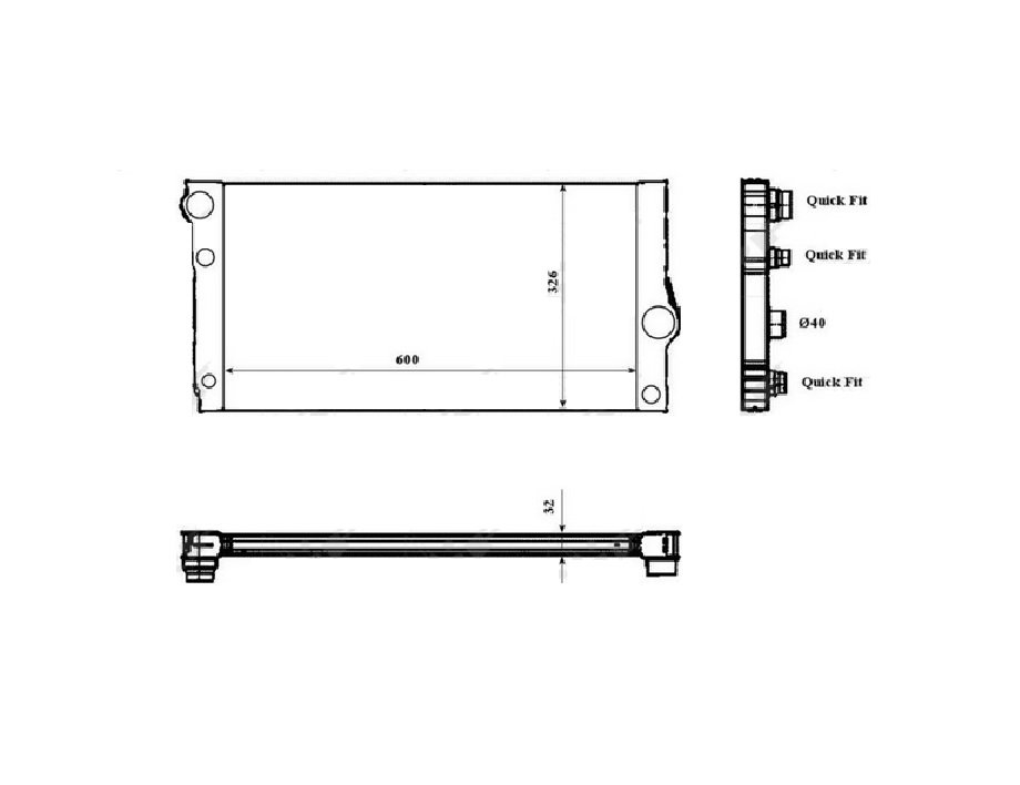Radiateur 3,0L Essence/Hybrid BMW-SERIE 5 pour BMW SERIE 5  pour BMW SERIE 5