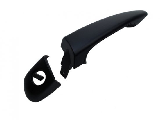 Accéder à la pièce Poignée avant gauche à peindre noire avec enjoliveur