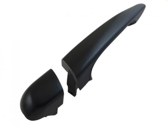 Accéder à la pièce Poignée arrière gauche à peindre noire avec enjoliveur
