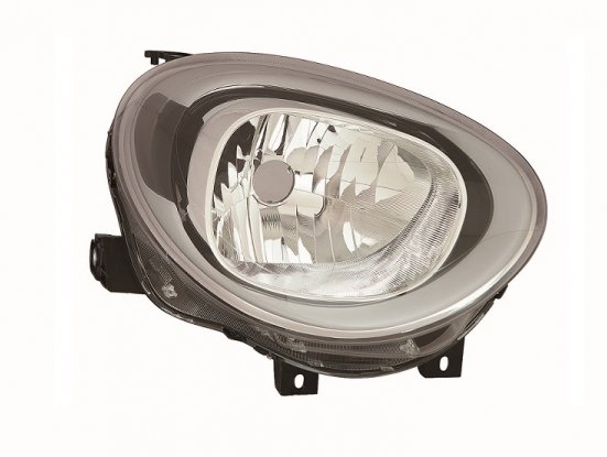 Phare droit H4 LED Superieure FIAT 500X Pour 1 lampe H4 et LED, fond noir. Réglage intérieur électrique, livré avec moteur.  pour FIAT 500X Phare droit H4 LED Superieure FIAT 500X Pour 1 lampe H4 et LED, fond noir. Réglage intérieur électrique, livré avec moteur.  pour FIAT 500X