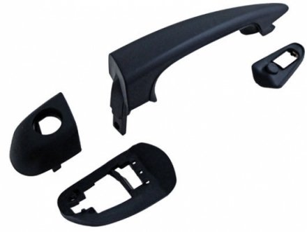 Accéder à la pièce Poignée avant gauche noire avec enjoliveur