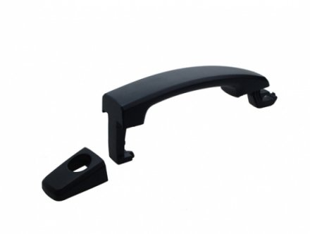 Accéder à la pièce Poignée avant gauche avec enjoliveur à peindre noire