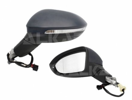 Accéder à la pièce Rétroviseur électrique gauche, asphérique, chauffant, apprêté, avec feu clignotant, courtoisie, mémoire (11 broches)