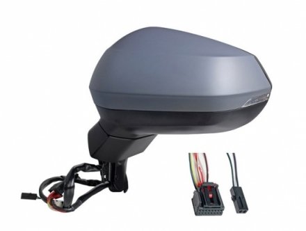 Accéder à la pièce Rétroviseur gauche électrique, chauffant, rabattable à peindre + side assist + feu [grand angle]