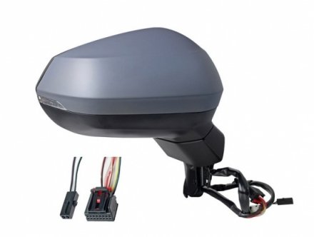 Accéder à la pièce Rétroviseur droit électrique, chauffant, rabattable à peindre + mémoire + side assist + feu 