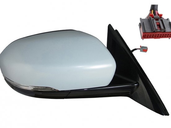 Rétroviseur droit électrique à peindre convexe, chauffant, rabattable + clignotant + courtoisie (8 fiches) LAND ROVER EVOQUE  pour LAND ROVER EVOQUE Rétroviseur droit électrique à peindre convexe, chauffant, rabattable + clignotant + courtoisie (8 fiches) LAND ROVER EVOQUE  pour LAND ROVER EVOQUE