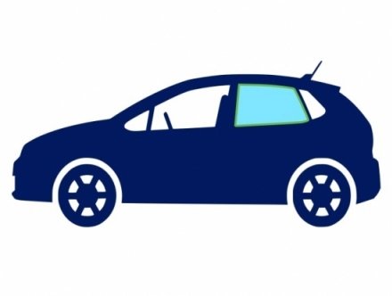 Accéder à la pièce Vitre latérale arrière gauche teinté verte Accéder à la pièce Vitre latérale arrière gauche teinté verte