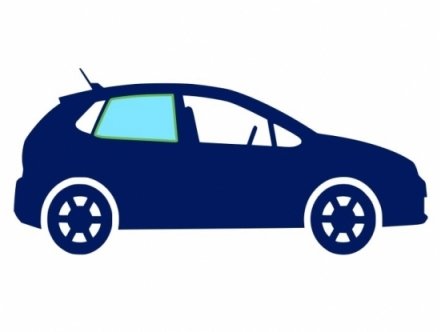 Accéder à la pièce Vitre latérale arrière droite teinté verte Accéder à la pièce Vitre latérale arrière droite teinté verte